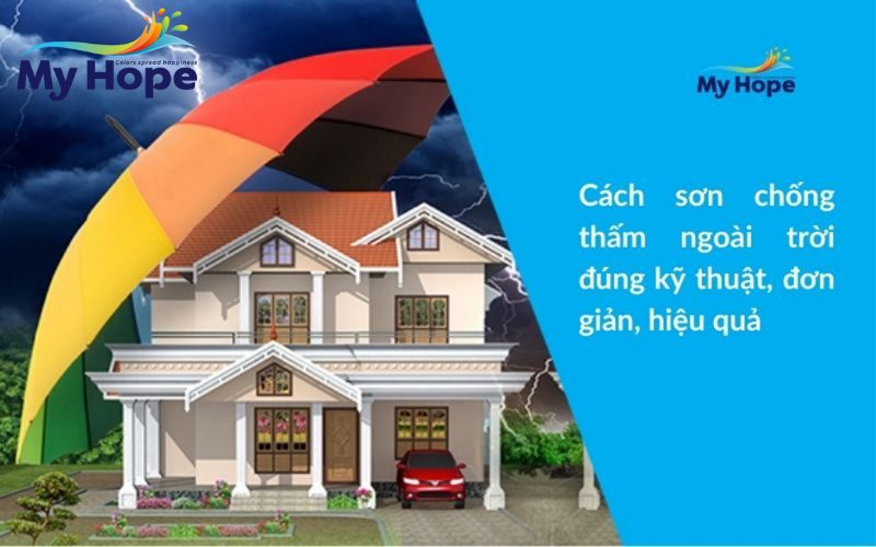 Cách sơn chống thấm ngoài trời