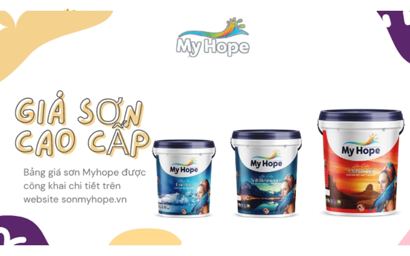 Sơn siêu trắng trần nội thất cao cấp Myhope – Ceiling White