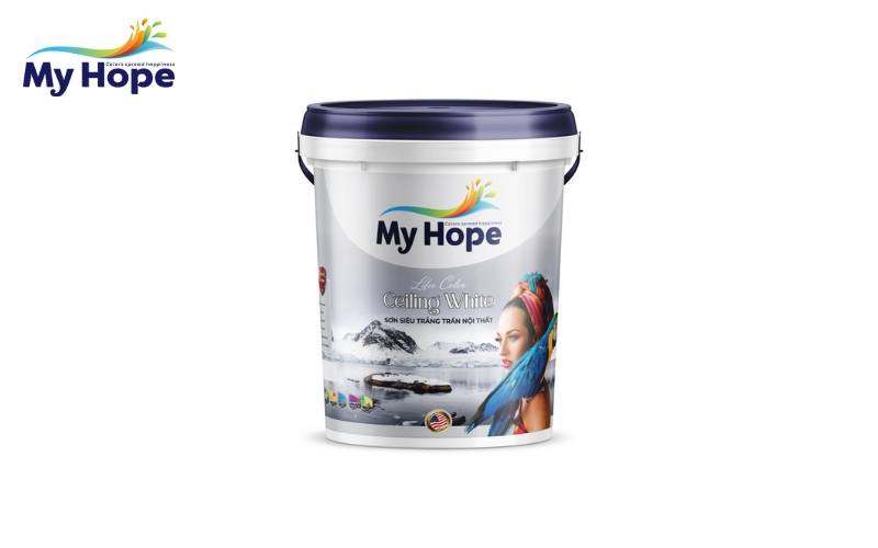 Sơn siêu trắng trần nội thất cao cấp Myhope – Ceiling White